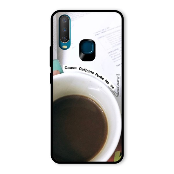 Coffee Perks Glass Back Case for Vivo Y12