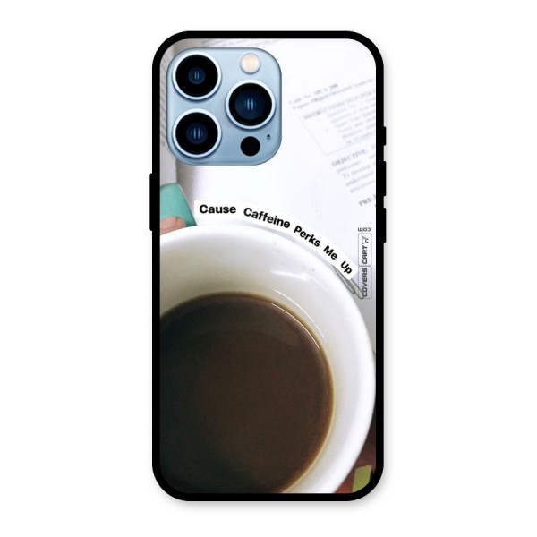 Coffee Perks Glass Back Case for iPhone 13 Pro