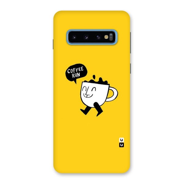 Coffee Run Back Case for Galaxy S10