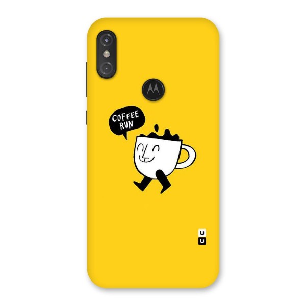 Coffee Run Back Case for Motorola One Power