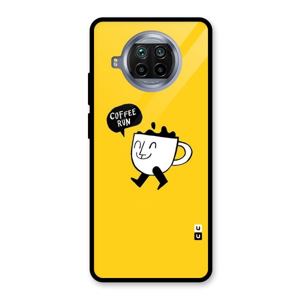 Coffee Run Glass Back Case for Mi 10i