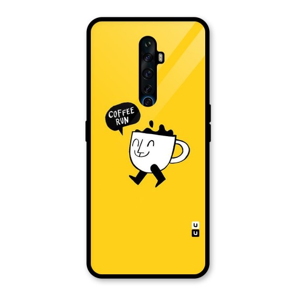 Coffee Run Glass Back Case for Oppo Reno2 Z