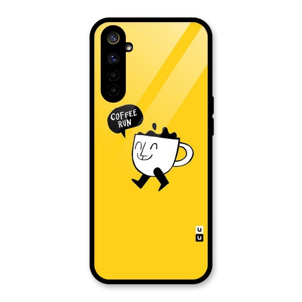 Coffee Run Glass Back Case for Realme 6