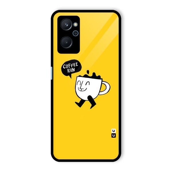 Coffee Run Glass Back Case for Realme 9i