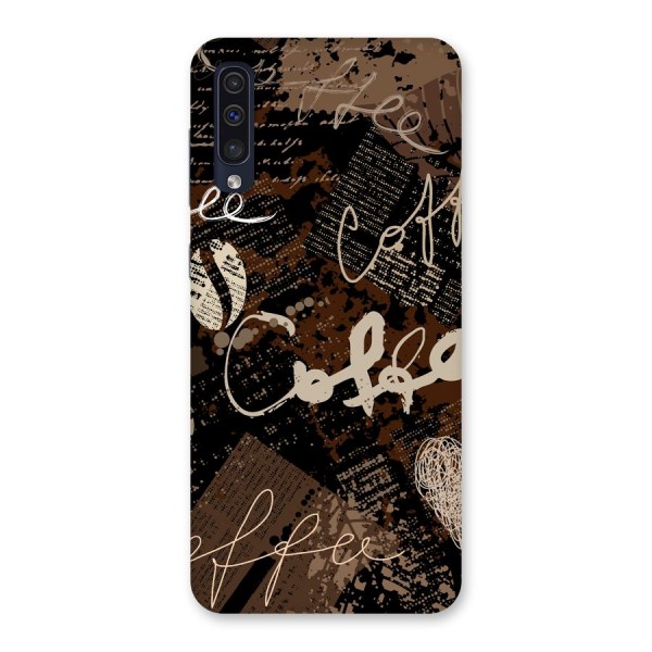 Coffee Scribbles Back Case for Galaxy A50