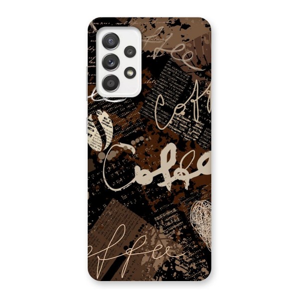 Coffee Scribbles Back Case for Galaxy A52