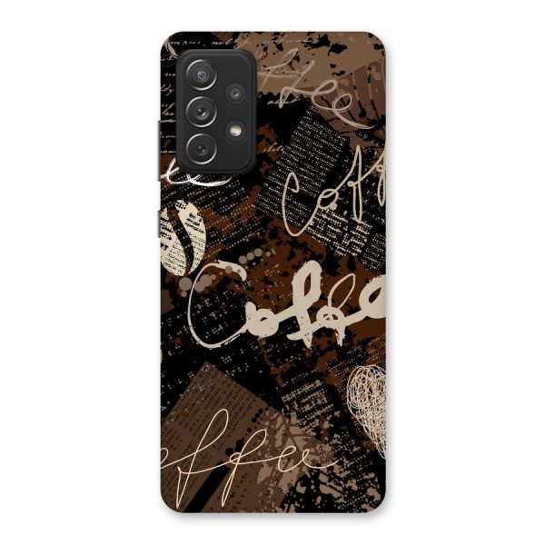 Coffee Scribbles Back Case for Galaxy A72