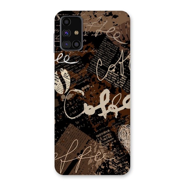 Coffee Scribbles Back Case for Galaxy M31s