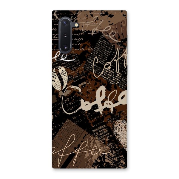 Coffee Scribbles Back Case for Galaxy Note 10