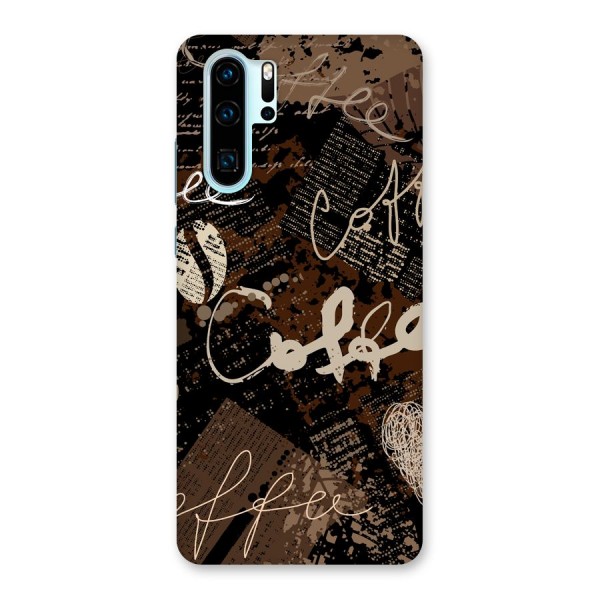 Coffee Scribbles Back Case for Huawei P30 Pro