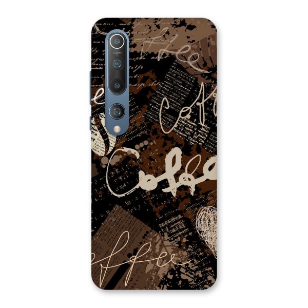 Coffee Scribbles Back Case for Mi 10