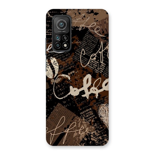 Coffee Scribbles Back Case for Mi 10T Pro 5G