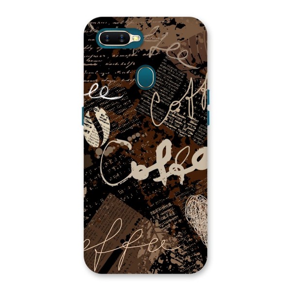 Coffee Scribbles Back Case for Oppo A12