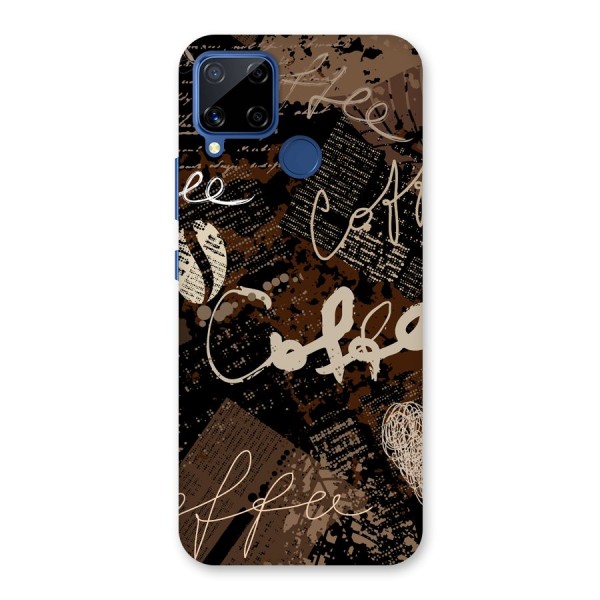 Coffee Scribbles Back Case for Realme C12