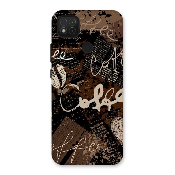 Coffee Scribbles Back Case for Redmi 9C