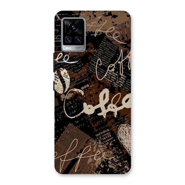 Coffee Scribbles Back Case for Vivo V20 Pro