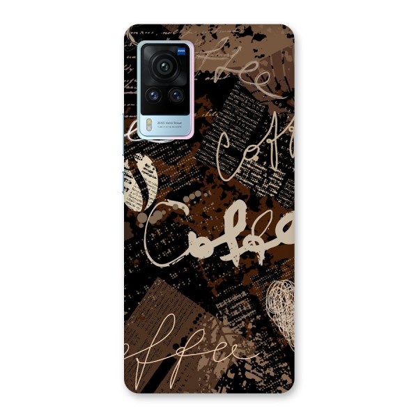 Coffee Scribbles Back Case for Vivo X60 Pro