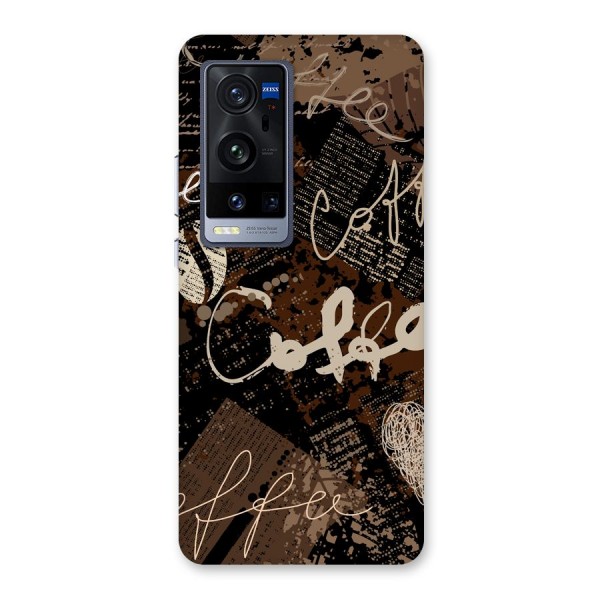 Coffee Scribbles Back Case for Vivo X60 Pro Plus