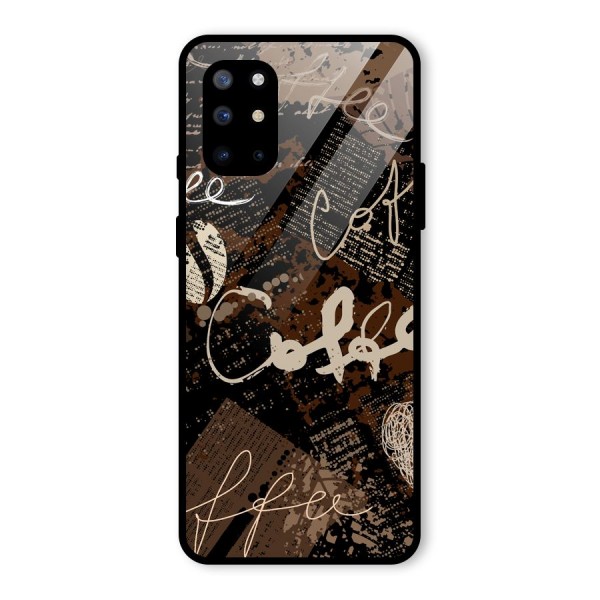 Coffee Scribbles Glass Back Case for OnePlus 8T