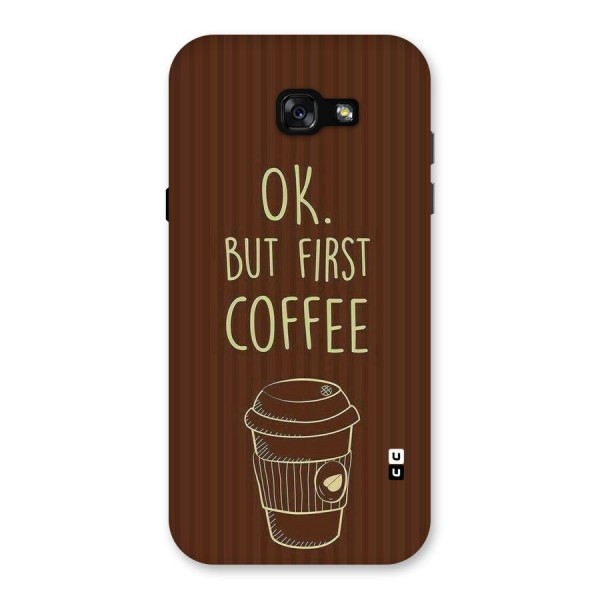 Coffee Stripes Back Case for Galaxy A7 (2017)