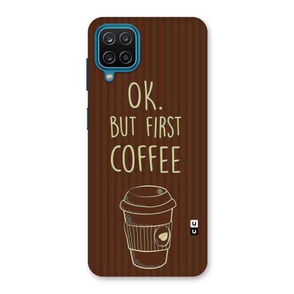 Coffee Stripes Back Case for Galaxy F12