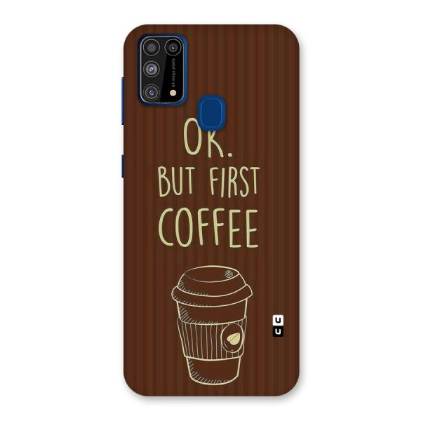 Coffee Stripes Back Case for Galaxy F41