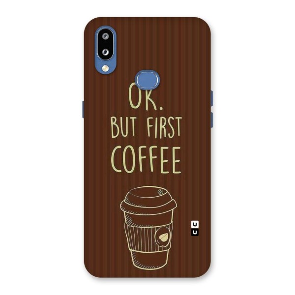 Coffee Stripes Back Case for Galaxy M01s