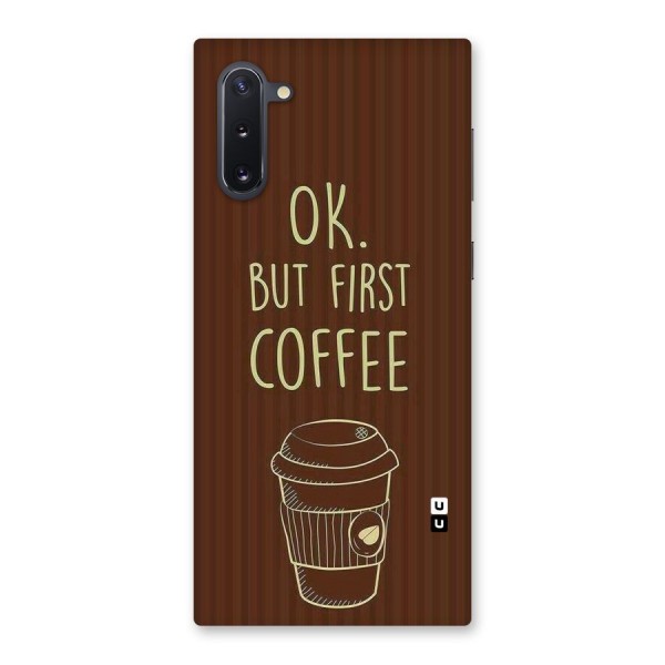 Coffee Stripes Back Case for Galaxy Note 10