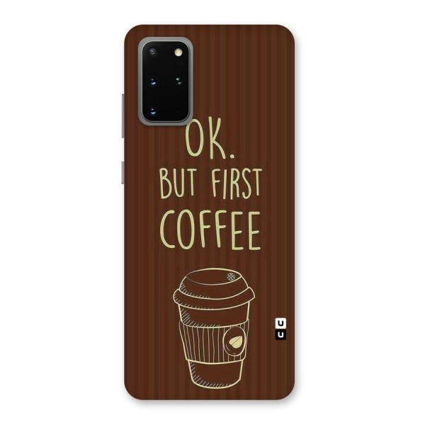 Coffee Stripes Back Case for Galaxy S20 Plus