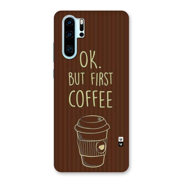 Coffee Stripes Back Case for Huawei P30 Pro