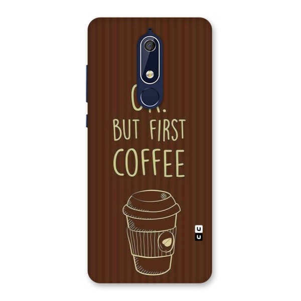 Coffee Stripes Back Case for Nokia 5.1