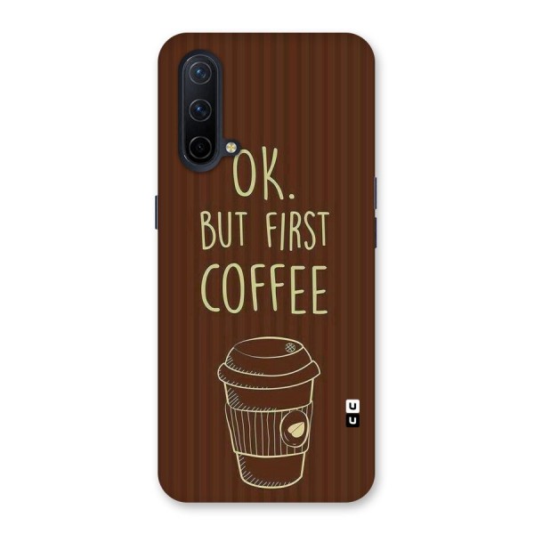Coffee Stripes Back Case for OnePlus Nord CE 5G