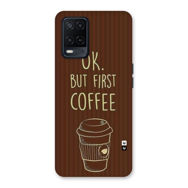 Coffee Stripes Back Case for Oppo A54