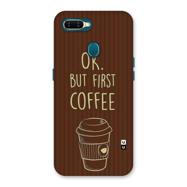 Coffee Stripes Back Case for Oppo A7