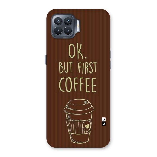 Coffee Stripes Back Case for Oppo F17 Pro