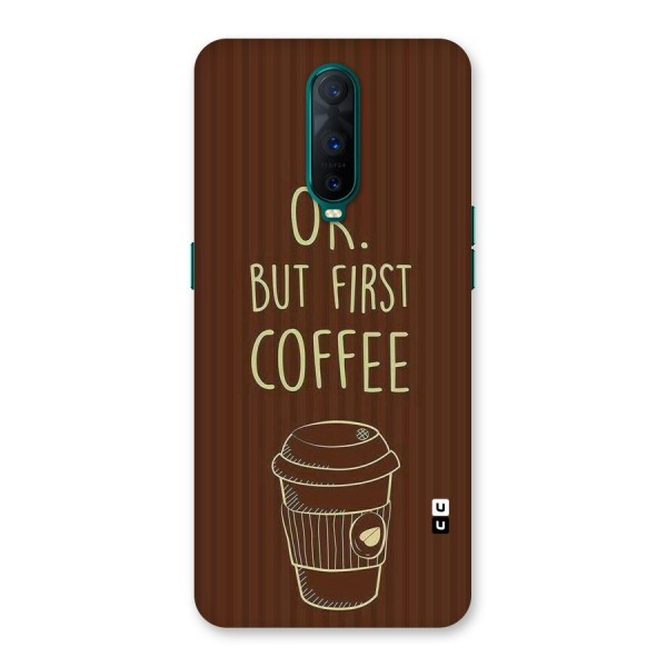 Coffee Stripes Back Case for Oppo R17 Pro