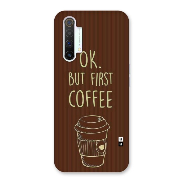 Coffee Stripes Back Case for Realme X3