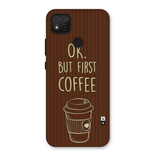 Coffee Stripes Back Case for Redmi 9C