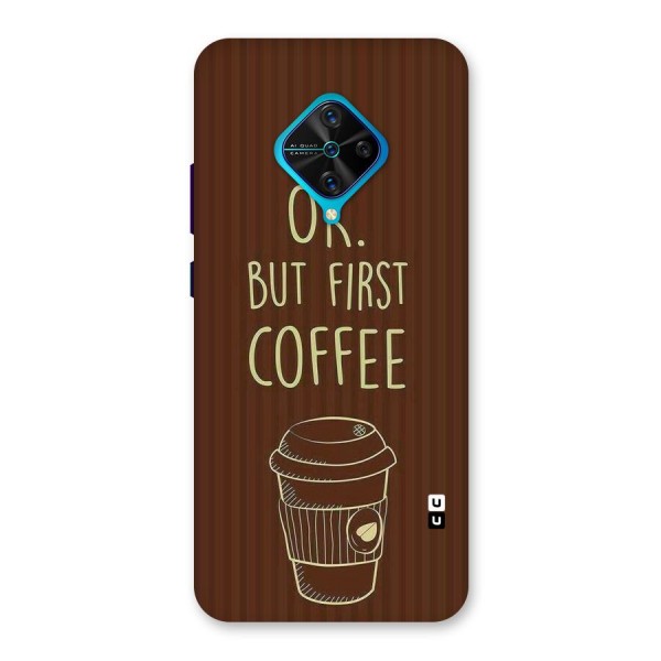 Coffee Stripes Back Case for Vivo S1 Pro