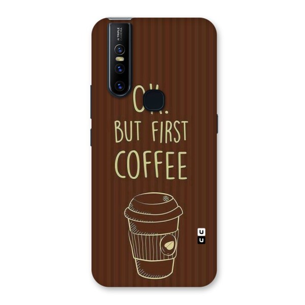 Coffee Stripes Back Case for Vivo V15