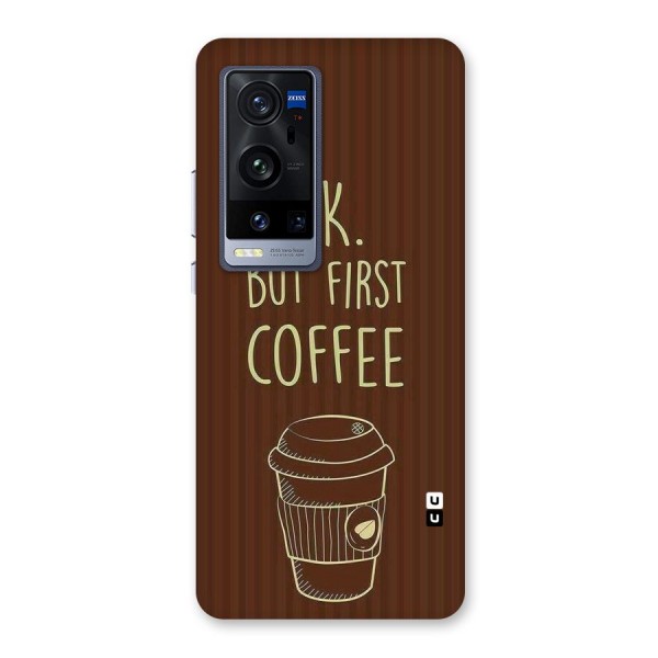 Coffee Stripes Back Case for Vivo X60 Pro Plus