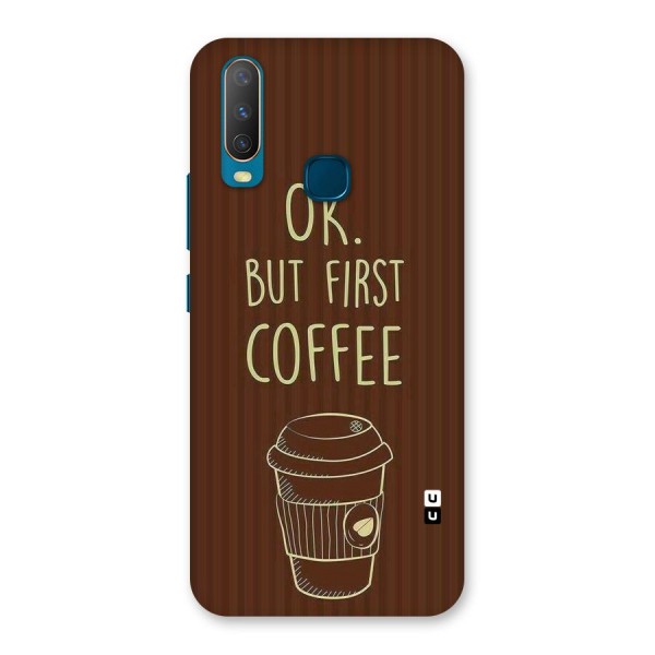 Coffee Stripes Back Case for Vivo Y15