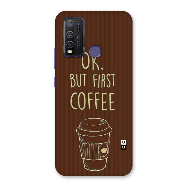 Coffee Stripes Back Case for Vivo Y30