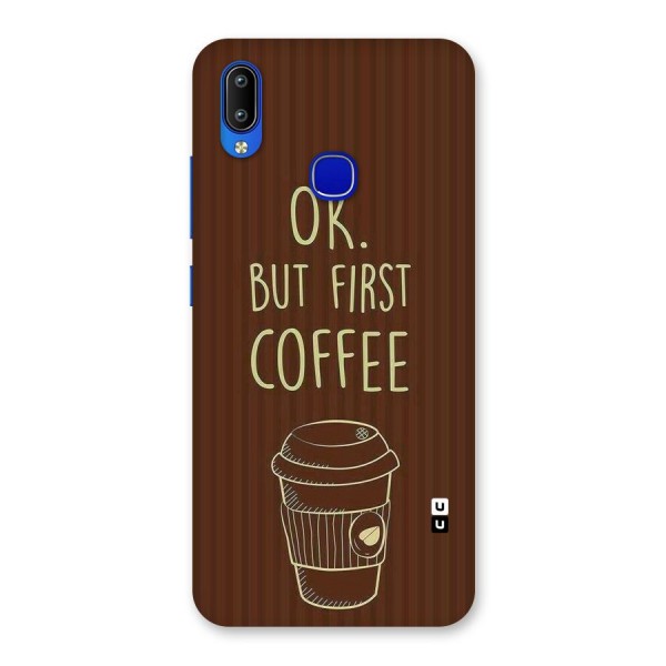 Coffee Stripes Back Case for Vivo Y91