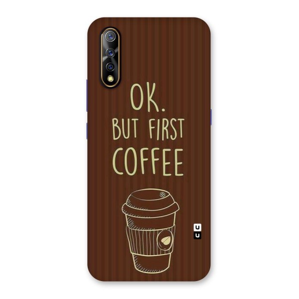 Coffee Stripes Back Case for Vivo Z1x