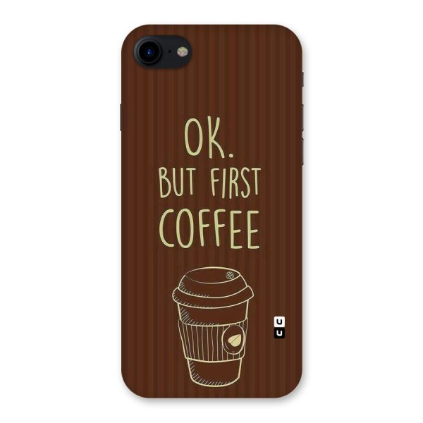 Coffee Stripes Back Case for iPhone SE 2020