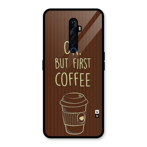 Coffee Stripes Glass Back Case for Oppo Reno2 Z