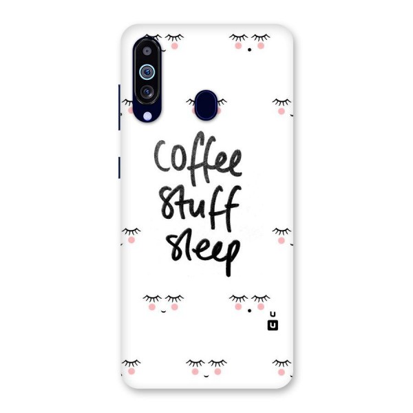 Coffee Stuff Sleep Back Case for Galaxy A60