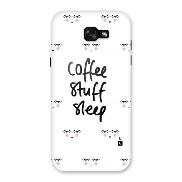 Coffee Stuff Sleep Back Case for Galaxy A7 (2017)