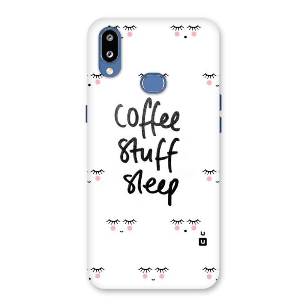 Coffee Stuff Sleep Back Case for Galaxy M01s